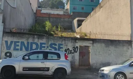 Terreno à venda na Rua Casimiro de Abreu, 287, Vila Aquilino, Santo André, 300 m2 por R$ 550.000