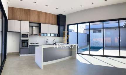 Casa nova, térrea, 3 suítes, piscina, Energia fotovoltaica, ótima localização, Cond, Gran Reserve, Indaiatuba  SP