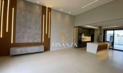 Linda casa térrea com 3 suítes, escritório,  no condomínio Sapenzal, Indaiatuba - SP