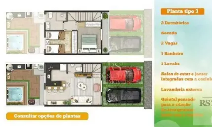 Casa em Condomínio com 2 dormitórios à venda, 67 m² por R$ 650.000 - Parque Santa Rosa - Suzano/SP