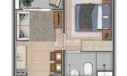Apartamento com 1 quarto à venda na Avenida Itaboraí, Bosque da Saúde, São Paulo