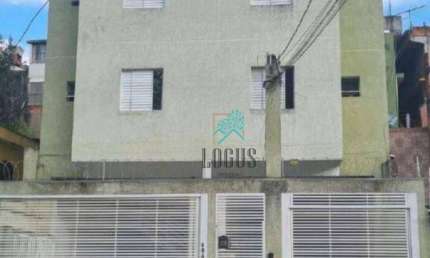 Cobertura de 86m² (43m² + 43m²) bem distribuído, 2 dormitórios, a venda por R$ 350.000 - Vila Lutécia, Santo André/SP