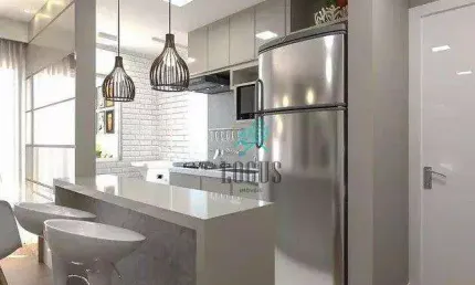 Apartamento com 2 dormitórios à venda, 59 m² por R$ 435.000,00 - Vila Metalúrgica - Santo André/SP