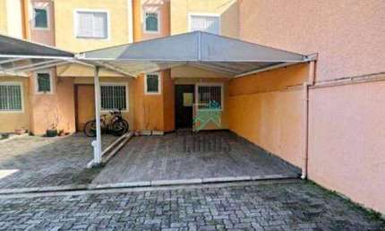 Sobrado em condomínio com ótima disposição, 107m² composto por 4 dormitórios sendo 1 suíte, a venda por R$ 650.000 - Jardim, Santo André/SP