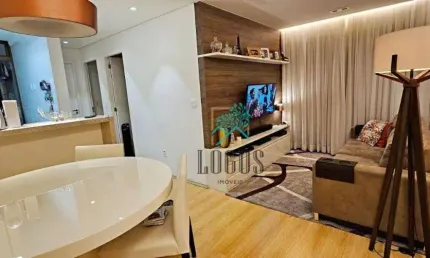 Apartamento bem distribuído com 55m² composto 2 dormitórios, à venda por R$ 425.000 - Suíço (Taboão), SBC/SP