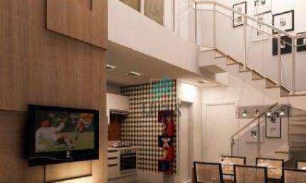 Apartamento Duplex com 1 dormitório à venda, 62 m² por R$ 642.106,00 - Jardim do Mar - São Bernardo do Campo/SP