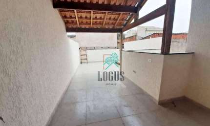 Cobertura ótima disposição com 84m² (42m²+42m²), composto por 2 dormitórios, à venda por R$ 375.000 - Vila Linda, Santo André/SP