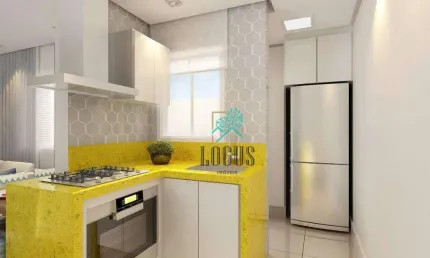 Apartamento com 2 dormitórios à venda, 49 m² por R$ 302.000,00 - Vila Guarani - Santo André/SP