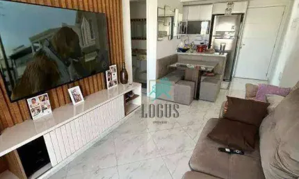 Apartamento com ótima disposição, 57m² composto por 2 dormitórios 1 suíte, à venda por R$ 418.000 - Curuçá, Santo André/SP
