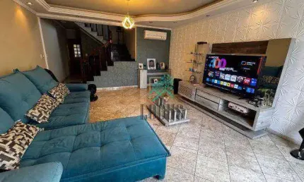 Sobrado com 3 dormitórios 3 suítes  à venda, 366 m² por R$ 1.300.000 - Parque das Nações - Santo André/SP