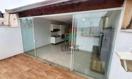Cobertura IMPECÁVEL ótima disposição de 79m² (39m²+39m²), 2 quartos sendo 1 suíte, à venda por R$ 350.000 - Vila Progresso, Santo André/SP
