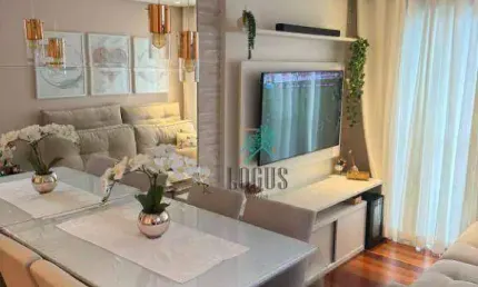 Apartamento com ótima disposição, 51m² com 2 quartos, à venda por r$ 370.000 - príncipe de gales, santo andré/sp