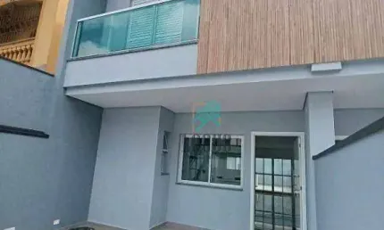 Sobrado NOVO, com ótima disposição de 150m² composto por 3 quartos 3 suíte, à venda por R$1.115.000 - Vila Maria, Santo André/SP