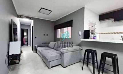 Apartamento ótima disposição, 52m², com 2 quartos, á venda por R$ 290.000 - Vila Humaitá, Santo André/SP