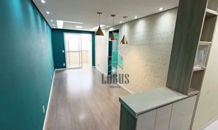 Apartamento impecável condomínio ideale demarchi, com ótima disposição 54m² composto por 2 dormitórios, à venda por r$ 400.000 - demarchi, sbc/sp