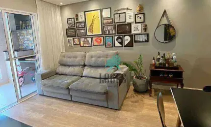 Apartamento no Condomínio Venturi Residencial com 80m² composto 3 dormitórios com planejados 1 suíte, à venda por R$ 770.000 - Centro, SBC/SP