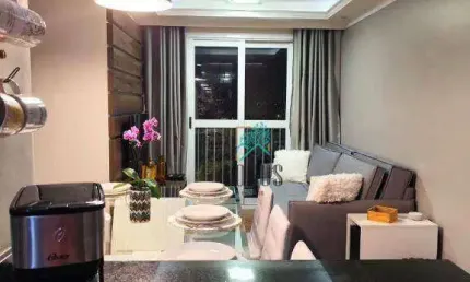 Apartamento com 2 dormitórios à venda, 47 m² por r$ 335.000 - taboão - são bernardo do campo/sp