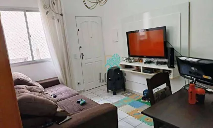 Apartamento edifício assunção com 56m², 2 quartos à venda por r$ 245.000 - assunção, sbc/sp
