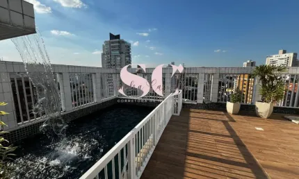 Cobertura Triplex 380 m² de Sofisticação, Vista Livre e Piscina na Ponta da Praia – Santos/SP