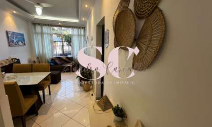 Apartamento Térreo Mobiliado  – Frente Mar – Embaré, Santos/SP