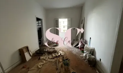 Apartamento em Reforma – 2 Dormitórios – Frente Mar – Embaré, Santos/SP