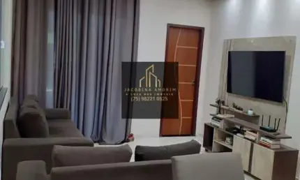 Casa Térrea na FRAGA MAIA TOTALMENTE MOBILIADA em rua com segurança 24h