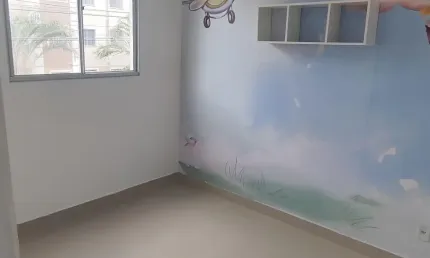 Apartamento 2/4 semi mobiliado no Condomínio Parque fonte das aguas