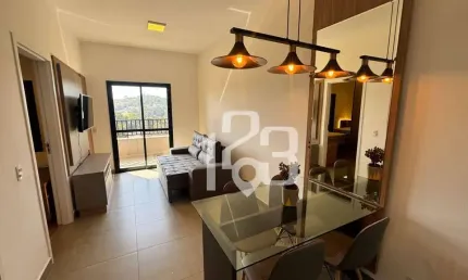 Apartamento com 1 dormitório mobiliado para alugar, 54 m² por R$ 4.200/mês - Jardim Do Sul - Bragança Paulista/SP