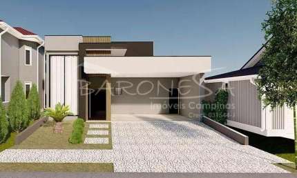 Casa em condomínio fechado com 3 quartos à venda na Fontana Del Tritone, 580, Bonfim, Paulínia, 191 m2 por R$ 1.350.000