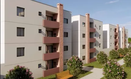 Apartamento com 2 quartos à venda na Rua Cassiano Ricardo, 1142, Vargem Grande, Pinhais, 51 m2 por R$ 295.000