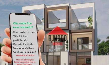 Sobrado com 3 Quartos sendo 01 Suíte à venda, 129 m² por R$ 820.000 - Vila Ré - São Paulo/SP