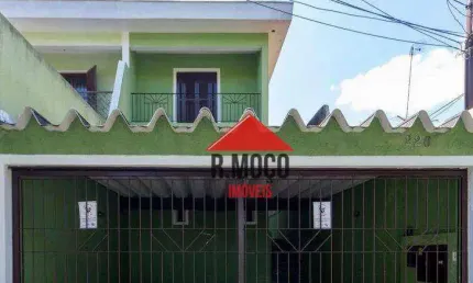 Sobrado com 3 dormitórios sendo 1 suíte e 2 vagas, à venda, 183 m² por r$ 850.000 - cidade patriarca - são paulo/sp