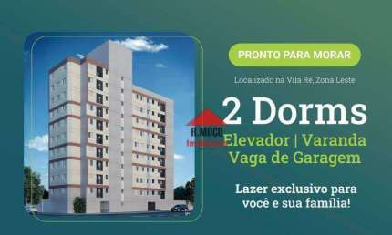 Apartamento com 2 dormitórios à venda, 38 m² por R$ 249.000,00 - Vila Ré - São Paulo/SP