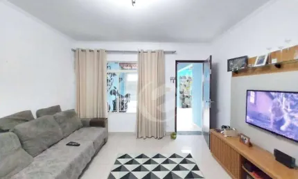 Sobrado à venda, 112 m² por r$ 510.000,00 - vila scarpelli - santo andré/sp