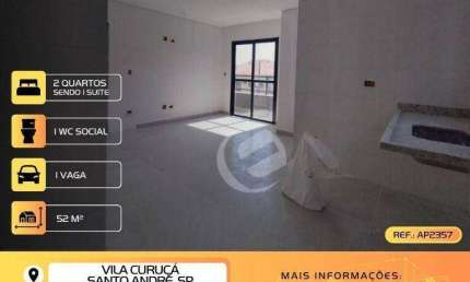 Apartamento à venda, 51 m² por R$ 419.999,99 - Vila Curuçá - Santo André/SP
