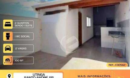 Cobertura à venda, 100 m² por R$ 449.999,99 - Utinga - Santo André/SP