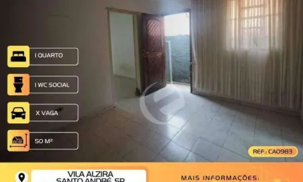 Casa à venda, 50 m² por R$ 349.999,99 - Vila Alzira - Santo André/SP