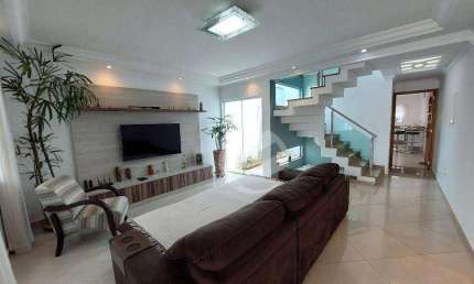Sobrado à venda, 179 m² por R$ 880.000,00 - Vila Scarpelli - Santo André/SP