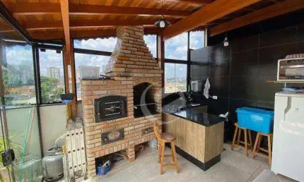 Cobertura com 2 dormitórios à venda, 90 m² por R$ 480.000,00 - Vila Scarpelli - Santo André/SP