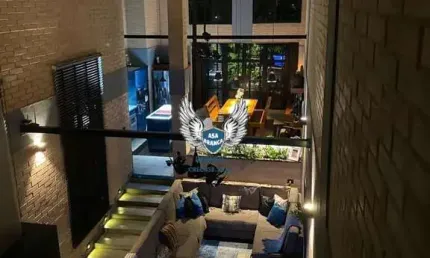 Casa estilo loft + escritório  (projeto assinado por designer de interiores)