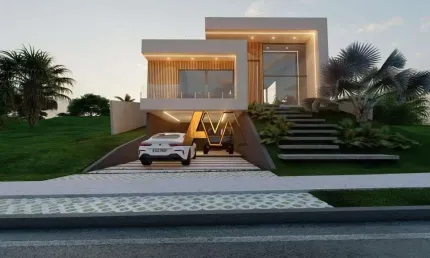 CASA ALTO PADRÃO 3 SUÍTES E PISCINA EM ALPHAVILLE LITORAL NORTE