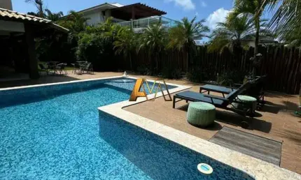 Casa em condomínio fechado com 5 quartos à venda na Rua Itacimirim, 450, Guarajuba, Camaçari