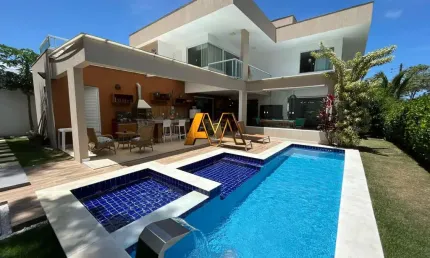 Casa em condomínio fechado com 5 quartos à venda na Rua Caraíva, S/N, Alphaville (Abrantes), Camaçari
