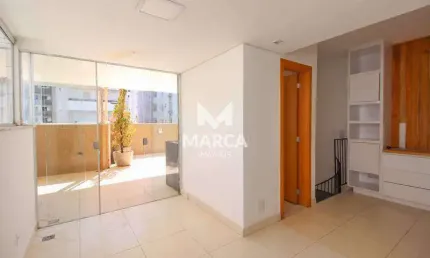Cobertura à venda, 2 quartos, 1 suíte, 2 vagas, sion - belo horizonte/mg
