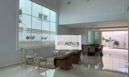 Sobrado alto padrão Maison Du Parc, 4 suites, sala ampla, cozinha, piscina, area gourmet, piscina, vaga para 4 carros