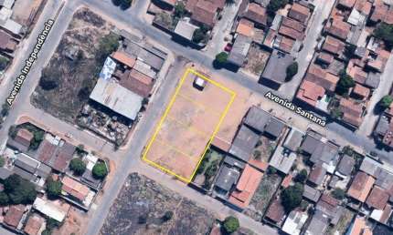 Área de 1775 m² à venda por R$ 1.400.000 no Setor Nova Olinda - Aparecida de Goiânia