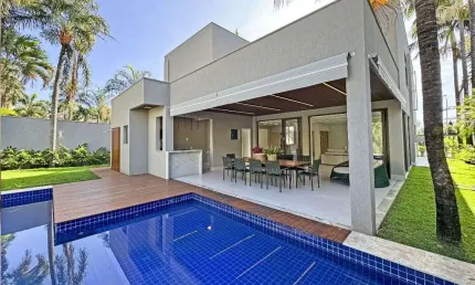 Sobrado de 402,00m² com 05 suítes plenas à venda por R$ 5.600.000 no Alphaville Flamboyant - Goiânia/GO