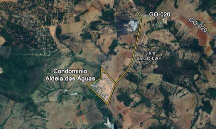 Lote de 1804 m² à venda por R$ 480.000 no Condomínio Residencial de Chácaras Aldeia das Águas - Bela Vista de Goiás
