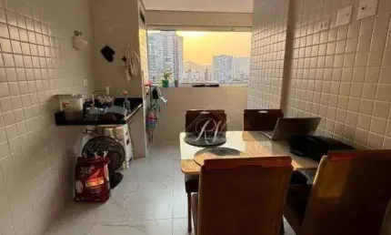 Lazer completo, 2 dormitórios, portaria 24 horas na cidade de santos!!!
