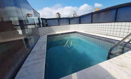 COBERTURA COM PISCINA E CHURRASQUEIRA, 4 DORMITÓRIOS AMPLOS, EM EXCELENTE LOCALIZAÇÃO NA CIDADE DE SANTOS!!!